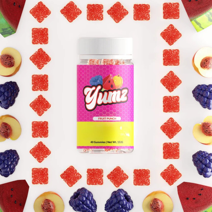 YUMZ - Fruit Punch - Hemp-Seed Oil Gummies
