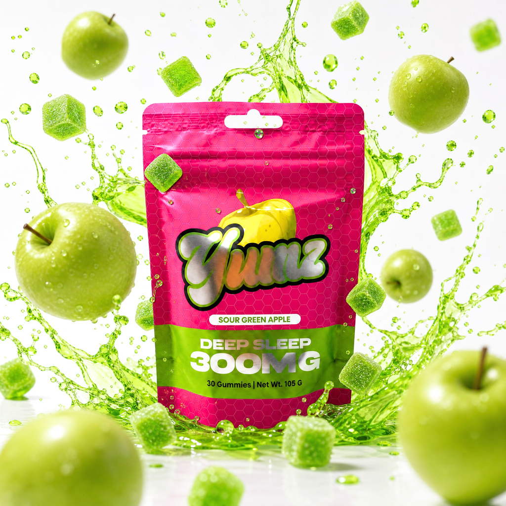 YUMZ - Sour Green Apple - Hemp-Seed Oil Gummies